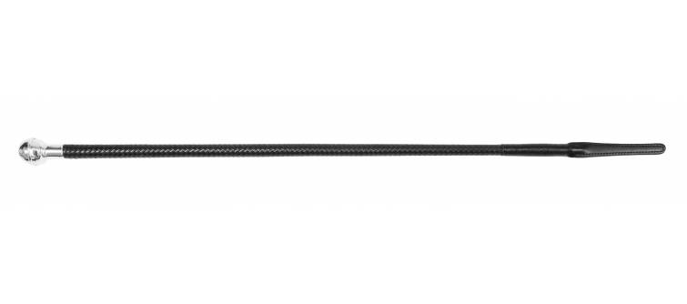 CR33 24" / 60cm Fibreglass Centre, 16 Plait Leather Covered, Silver Plate Ball Cap,Leather Keeper  